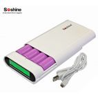 Soshine E3 LCD carica batterie e power bank