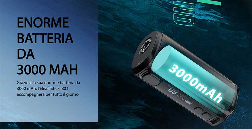 eleaf istick i80 batteria