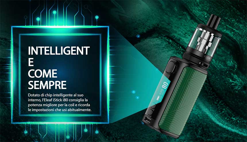 eleaf istick i80 batteria regolazione watt automatica