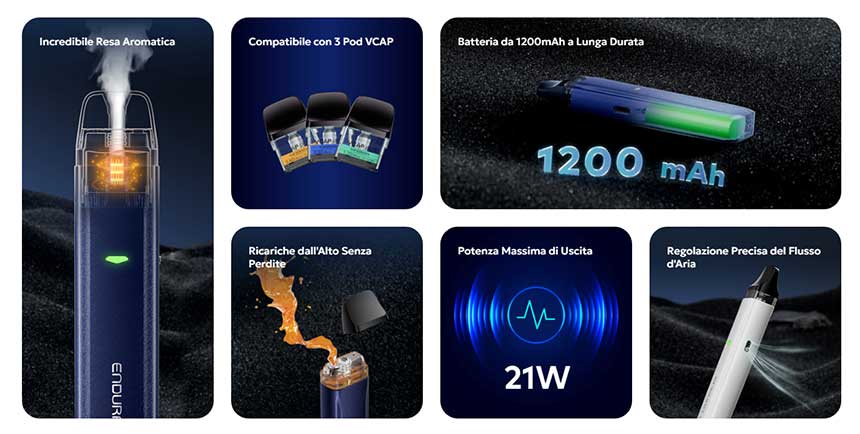 Innokin Endura V caratteristiche principali