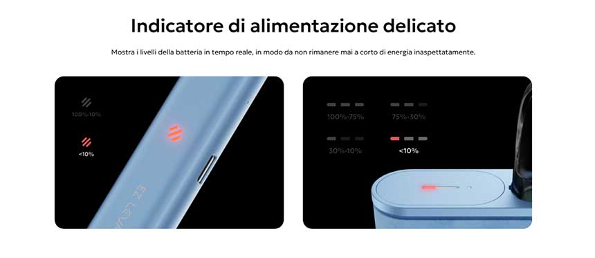 EZ Leva Innokin Pod Kit con Powerbank 2000mAh LED indicatori