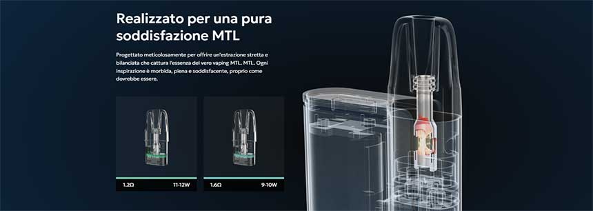 EZ Leva Innokin Pod Kit con Powerbank 2000mAh tiro automatico MTL