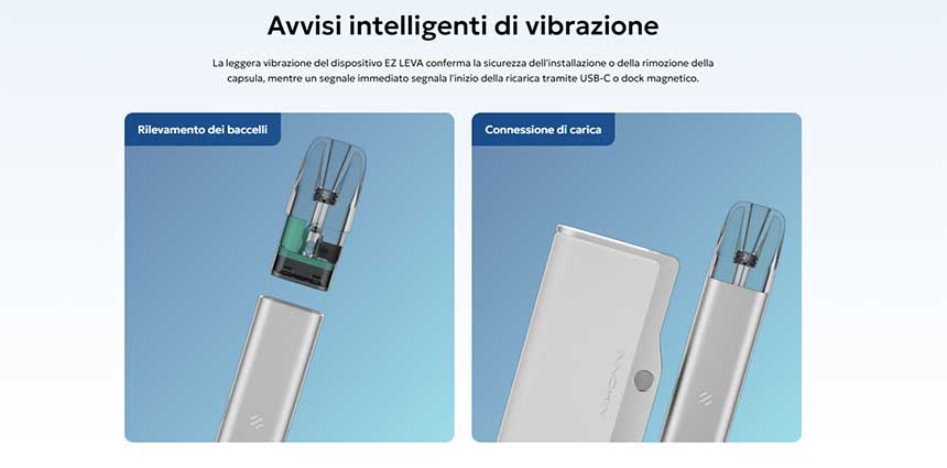 EZ Leva Innokin Pod Kit con Powerbank 2000mAh vibrazione aggancio magnetico 