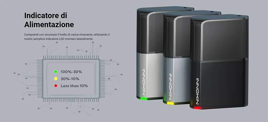 Innokin Klypse Zip sigaretta elettronica indicatori LED