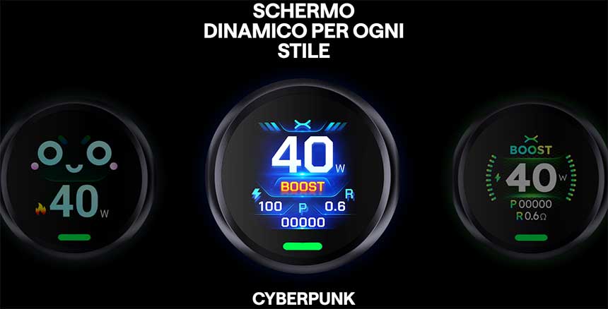 Nexlim OXVA Pod Kit 1500mAh 40W stile diplay