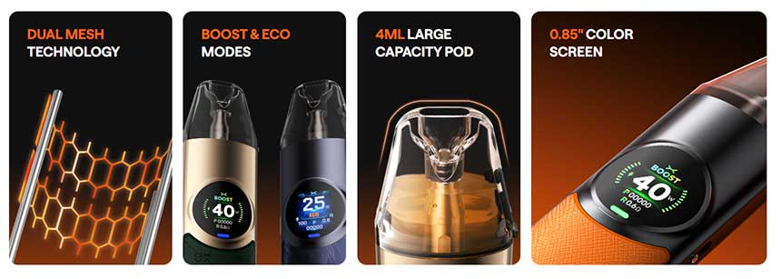 Nexlim OXVA Pod Kit 1500mAh 40W caratteristiche