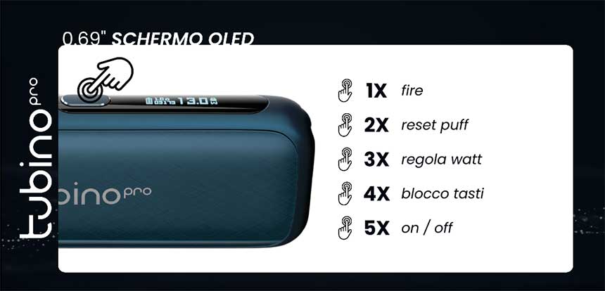 Tubino PRO Pod Kit 2000mAh 30W display oled