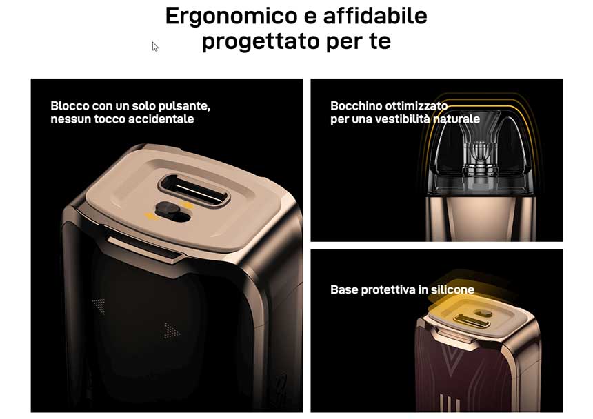 Vaporesso Luxe XR Max 2 ergonomia