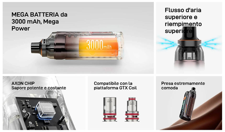 Vaporesso Armour G Caratteristiche generali