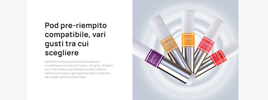 Aspire Nexi One pod pre caricate con liquido