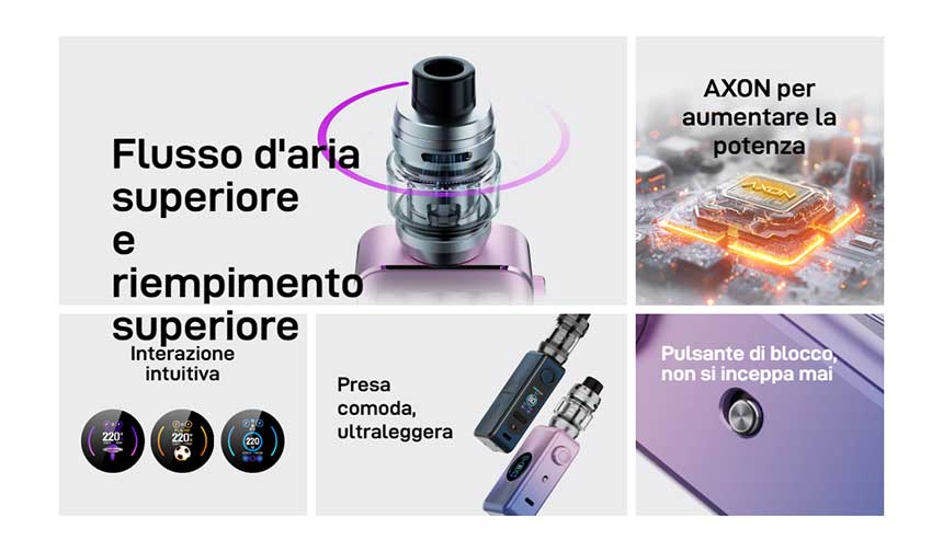 Vaporesso Gen Max 220W caratteristiche principali