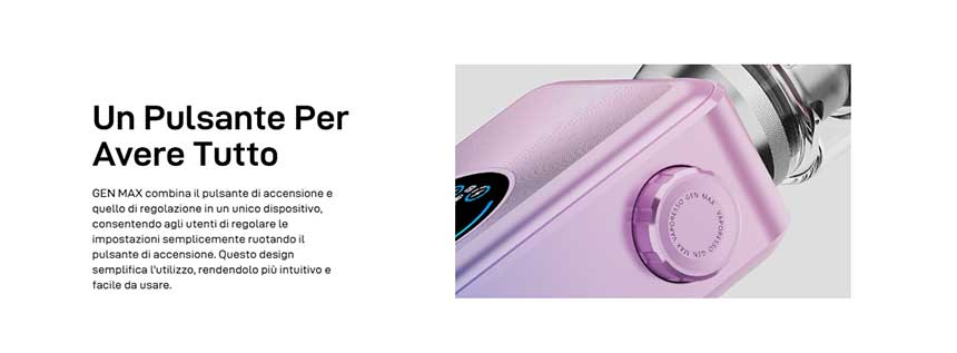 Vaporesso Gen Max 220W pulsante