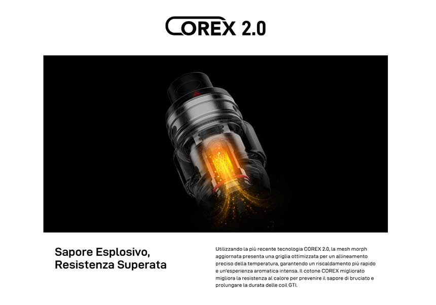 Vaporesso Gen Max 220W atomizzatore iTank T tecnologia Corex 2.0