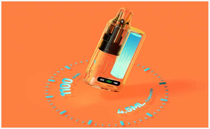 Vibe Nano Vaporesso Pod Mod Kit sigaretta elettronica batteria da 1100mAh e serbatoio da 4,5ml