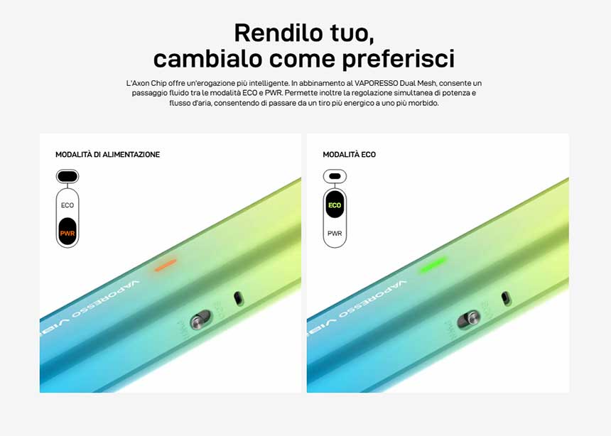 Vibe SE Vaporesso Modalità di funzionamento