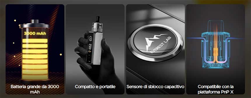 Drag S3 Voopoo Pod Kit 3000mAh 60W caratteristiche principali