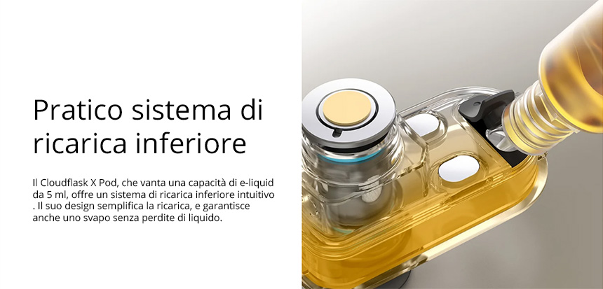 Aspire Cloudflask X Refill liquido