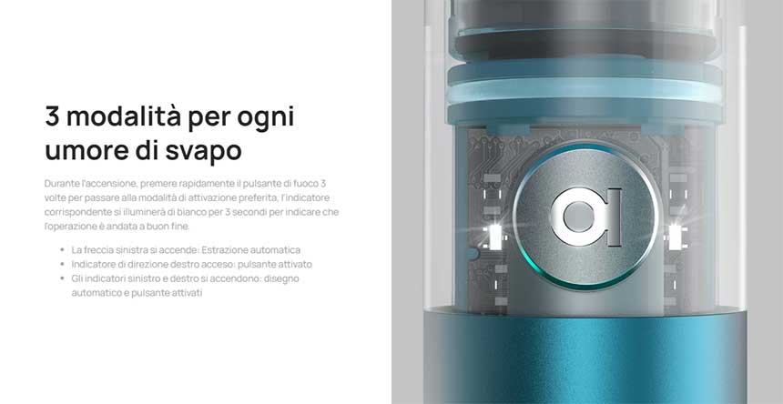 Aspire Cyber G Pod Mod Kit modalità di svapo