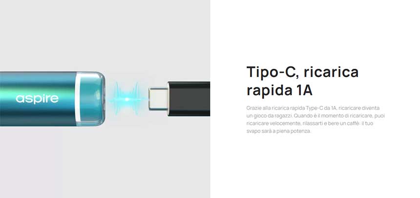 Aspire Cyber G Pod Mod Kit ricarica batteria rapida