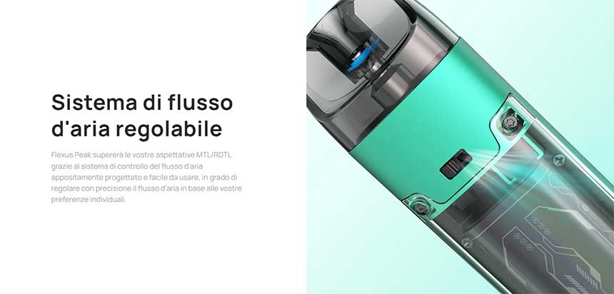 Flexus Peak Aspire Pod Mod Kit Airflow