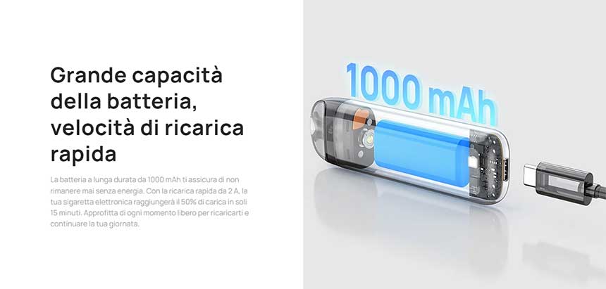 Flexus Peak Aspire Pod Mod Kit batteria