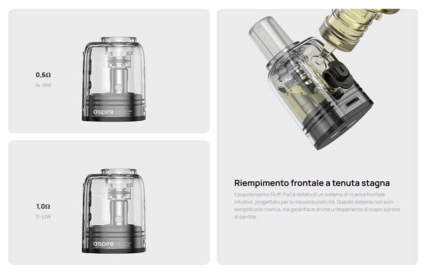 Aspire Fluffi Mini sistema di ricarica pod