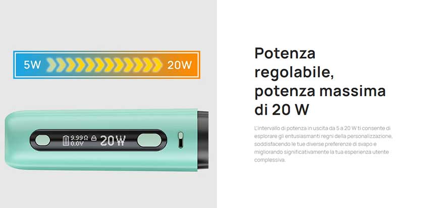 Aspire Fluffi Pod Mod potenza regolabile