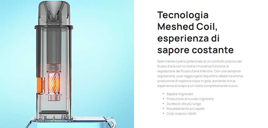 Aspire Gotek X 2 Pod Mod resistenza mesh integrata