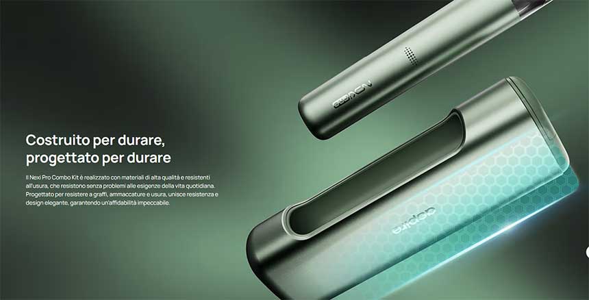 Nexi Pro Aspire Startet Kit 2000mAh 2ml realizzata in lega d'alluminio leggera