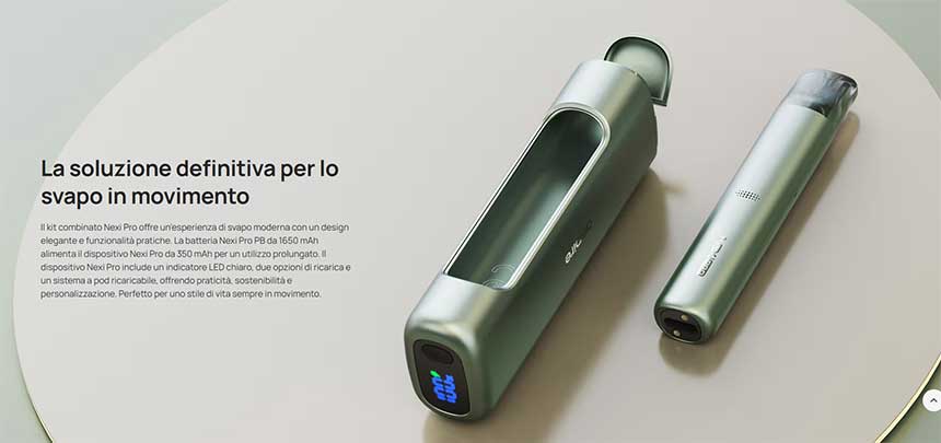 Nexi Pro Aspire Startet Kit 2000mAh 2ml Pen + Powerbank