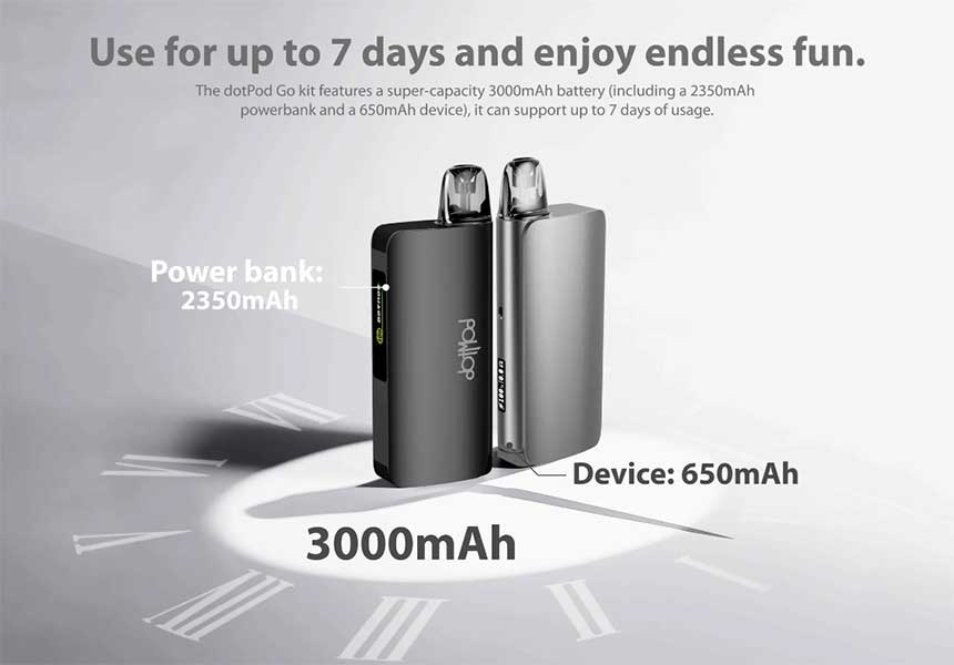 DotPod Go DotMod Starter Kit con Powerbank 2350mAh