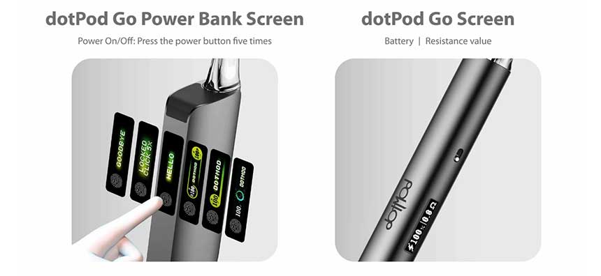 DotPod Go DotMod Starter Kit con Powerbank 2350mAh