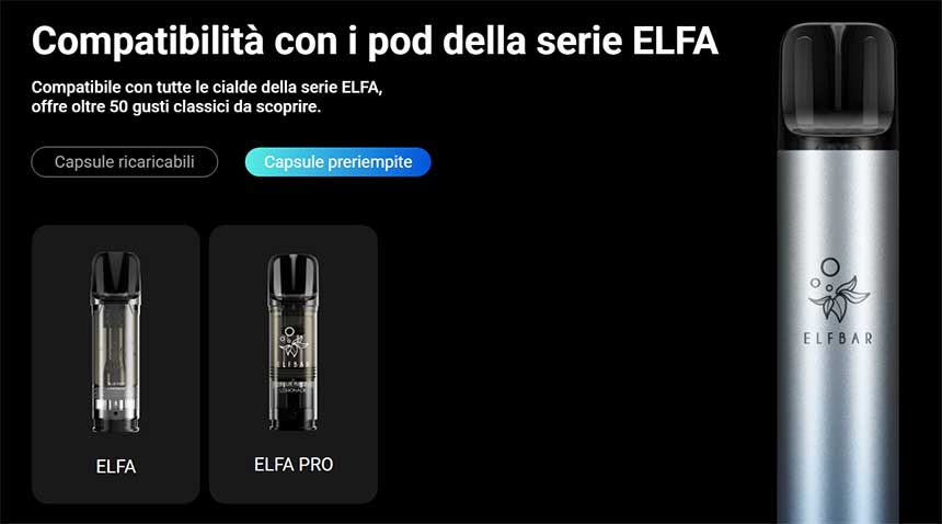 Elfbar Elfa Turbo Kit pod pre caricate