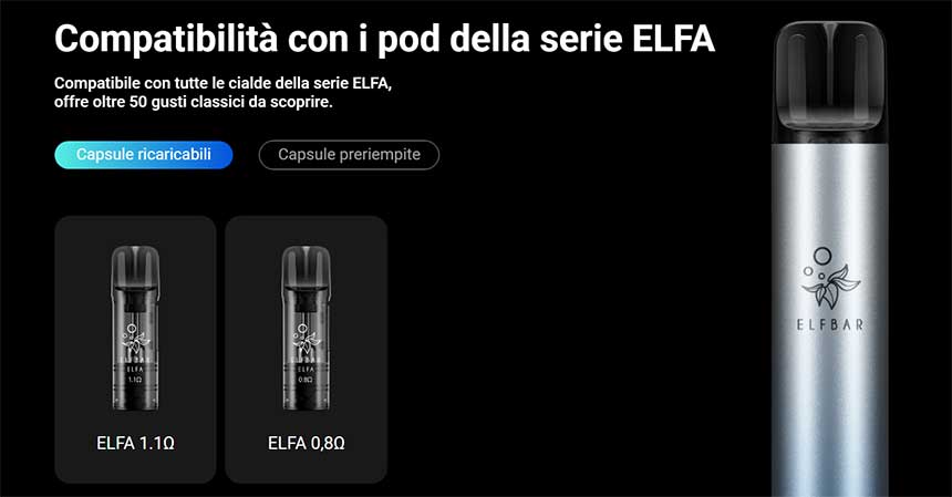 Elfbar Elfa Turbo Kit pod ricaricabili