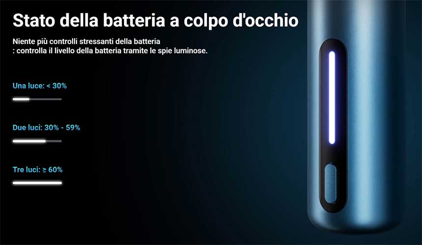 Elfbar Elfa Turbo Kit stato della batteria