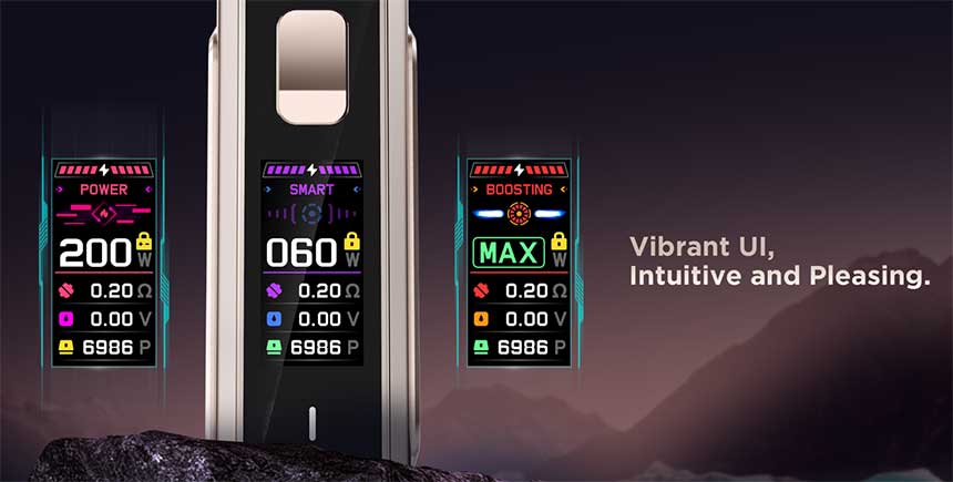Aegis Legend 3 Geekvape interfaccia display