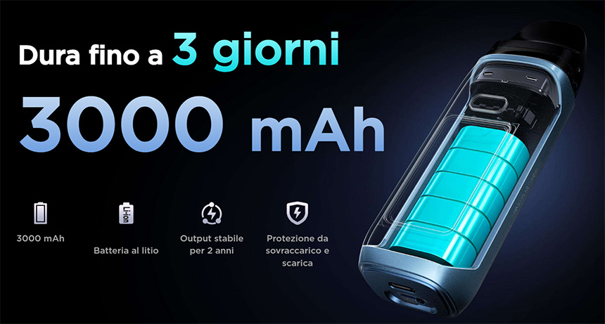 GeekVape Digi Max capacità batteria