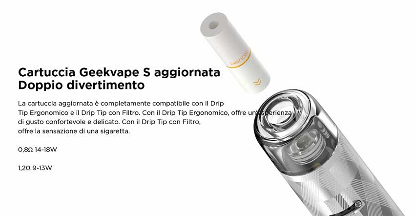 Innokin Wenax S3 Geekvape sigaretta elettronica drip tip e filtro di ricambio