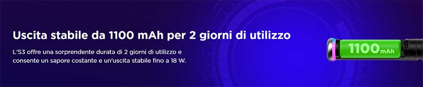 Innokin Wenax S3 Geekvape sigaretta elettronica batteria