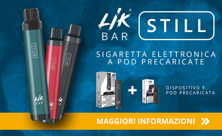 Lik Bar Still Dispositivo + 1 confezione di Pod LikBar Still SENZA NICOTINA