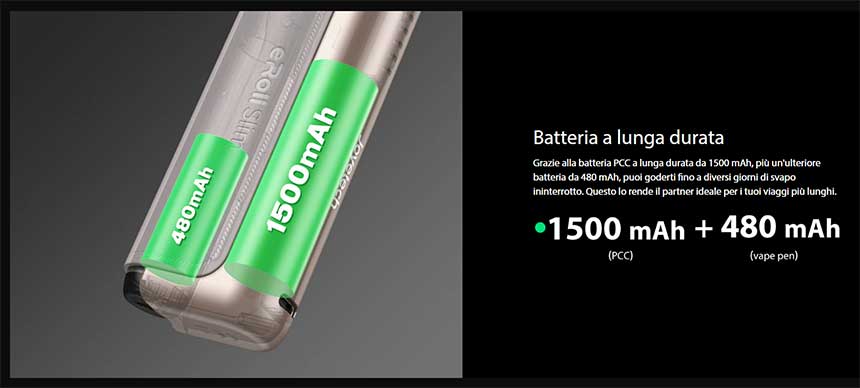 eRoll Slim Joyetech Starter Kit Batteria Pen e Power bank