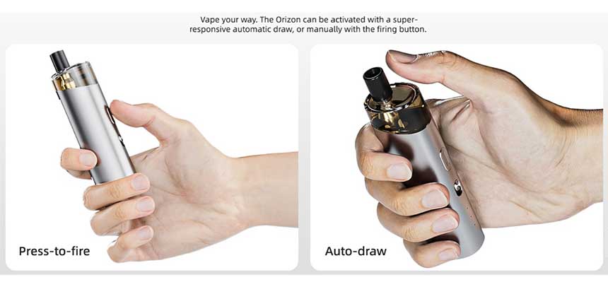 Orizon Vaptio Starter Kit tipologia di tiro