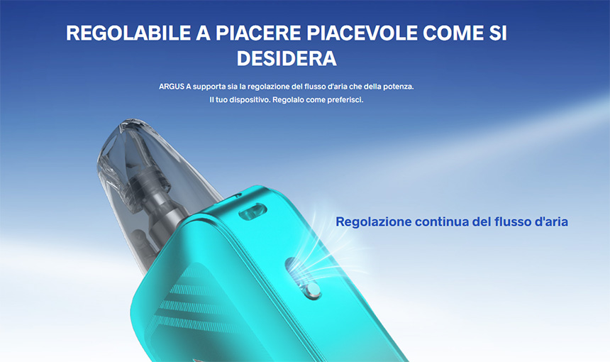 Voopoo Argus A regolazione flusso d'aria