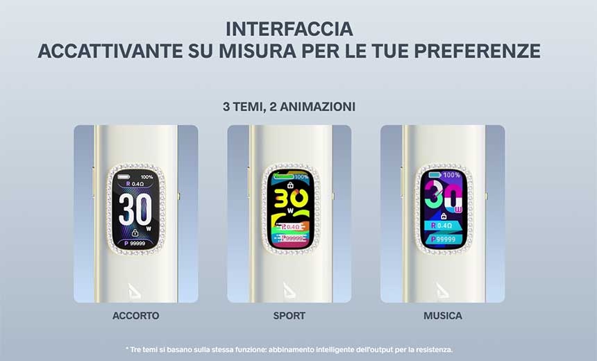 Voopoo Argus G3 Pod Mod temi personalizzabili