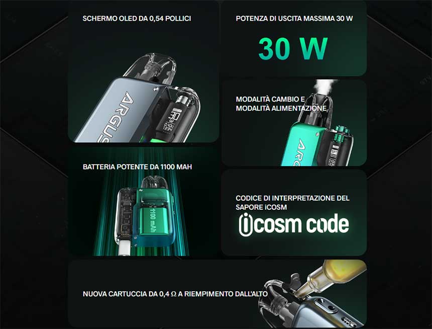 Voopoo Argus P2 Pod Kit caratteristiche principali
