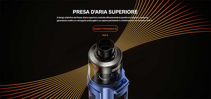 Voopoo Argus Pro 2 sigaretta elettronica airflow