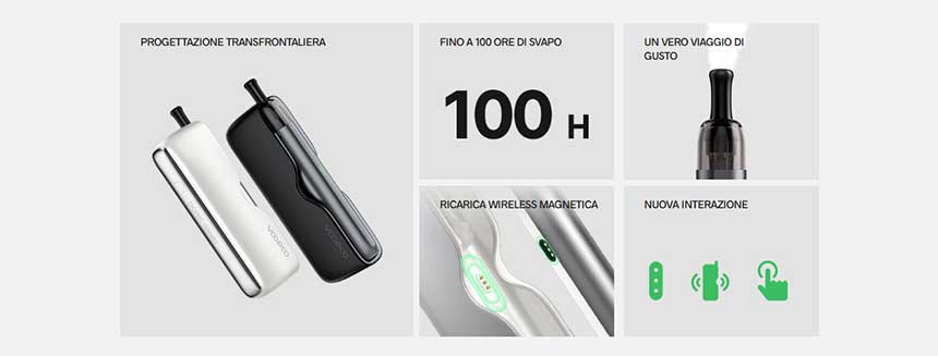 Voopoo Doric Galaxy Starter Kit caratteristiche principali