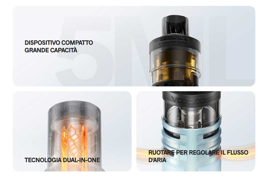 Voopoo Drag H40 sigaretta elettronica caratteristiche principali