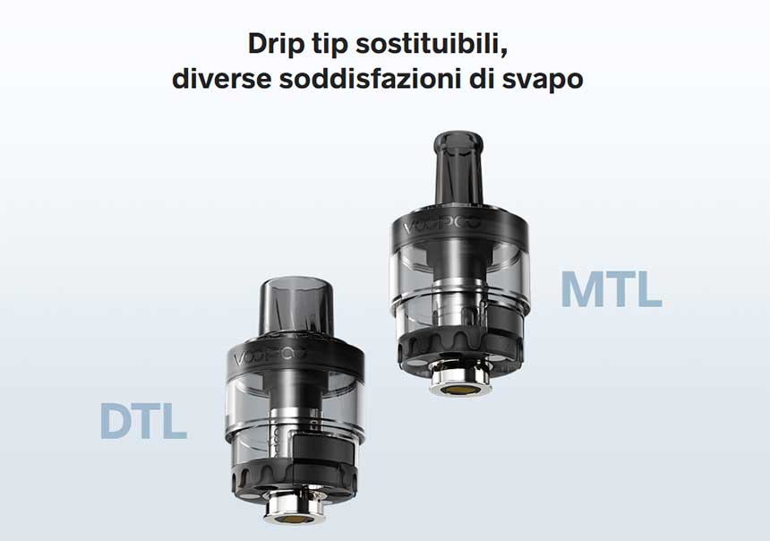 Voopoo Drag H40 sigaretta elettronica drip tip 