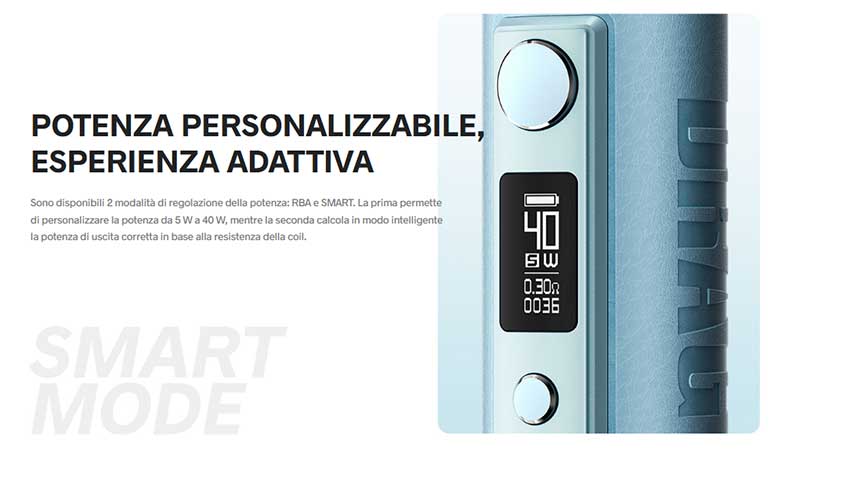 Voopoo Drag H40 sigaretta elettronica potenza personalizzabile